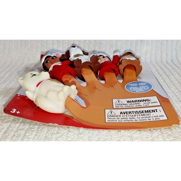 The Elf On The Shelf 5 Finger Bath Puppets Puppies Reindeer Elf Pets NEW - Picture 10 of 11